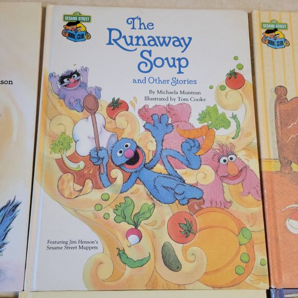 Lot of 15 Sesame Street Book Club Hardcover Books Jim Henson Muppets Vintage - Picture 3 of 16